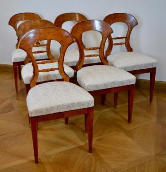 Six Chairs - cherry veneer - 1835