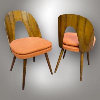 Four Chairs - solid beech, solid walnut wood - Antonín Šuman (1924 - 1988) - 1960