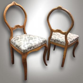 Six Chairs - solid wood - 1950